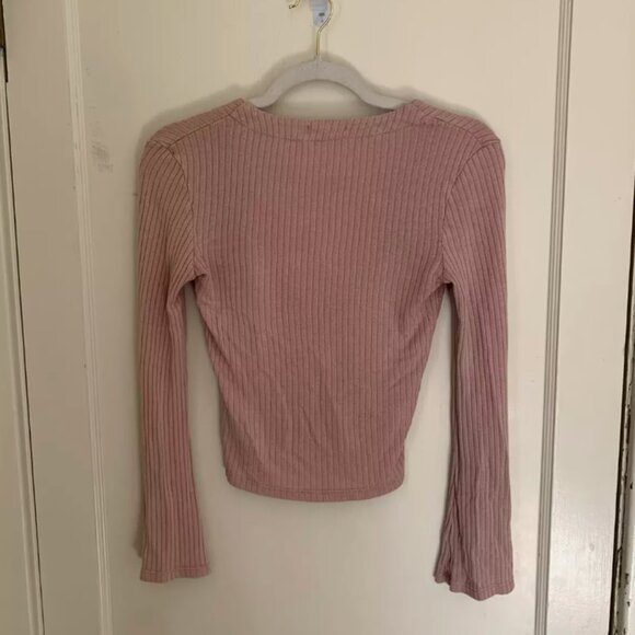 REFORMATION Gellar Knit button-up top, size XS, light pink - Picture 7 of 7
